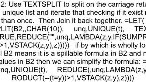 Finding duplicate values in an array single cell formula