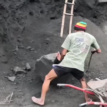 A landslide that almost killed this worker had it not been for God's kindness