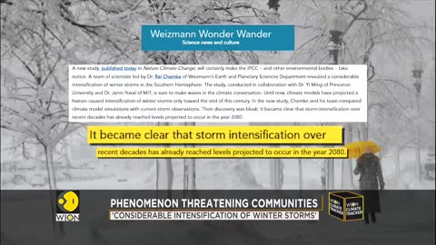 New study: Climate change intensifying winter storms | WION Climate Tracker