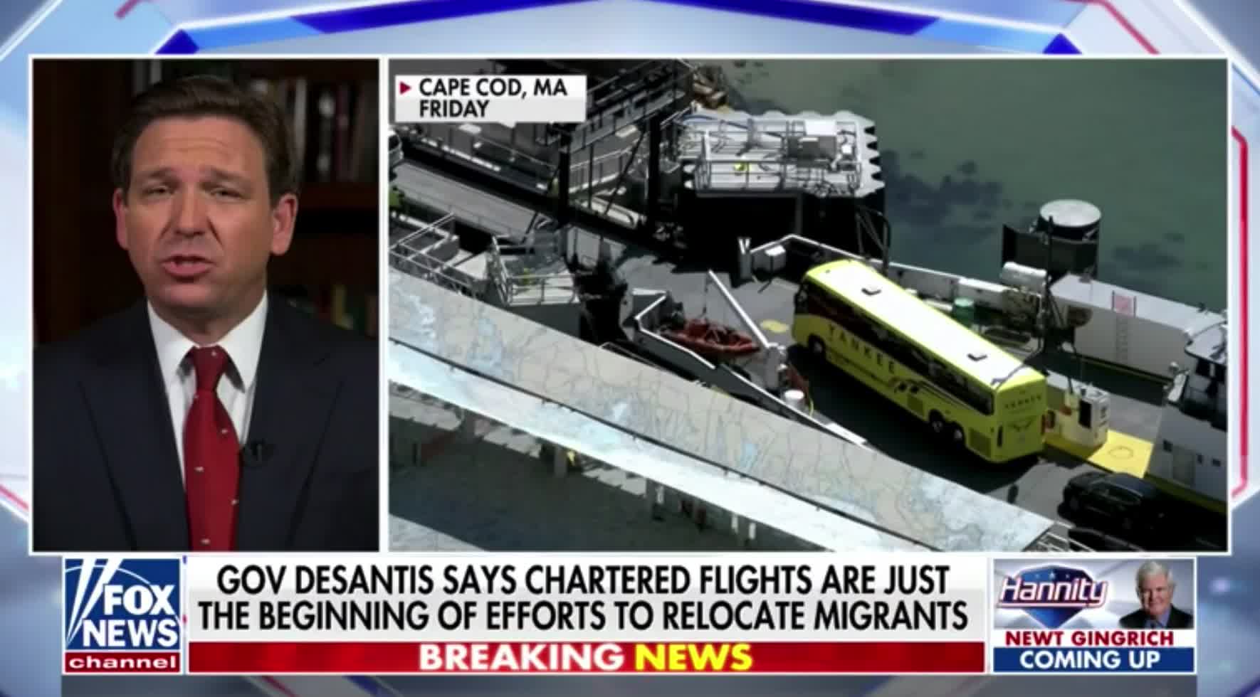 Gov. Ron DeSantis slams the left's hypocrisy after he sent illegal immigrants to Martha's Vineyard