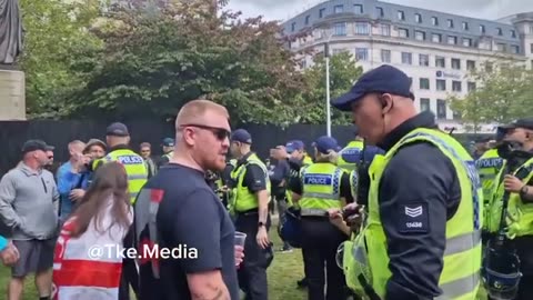 FIGHT AT ENGLISH PROTEST (August, 2024)