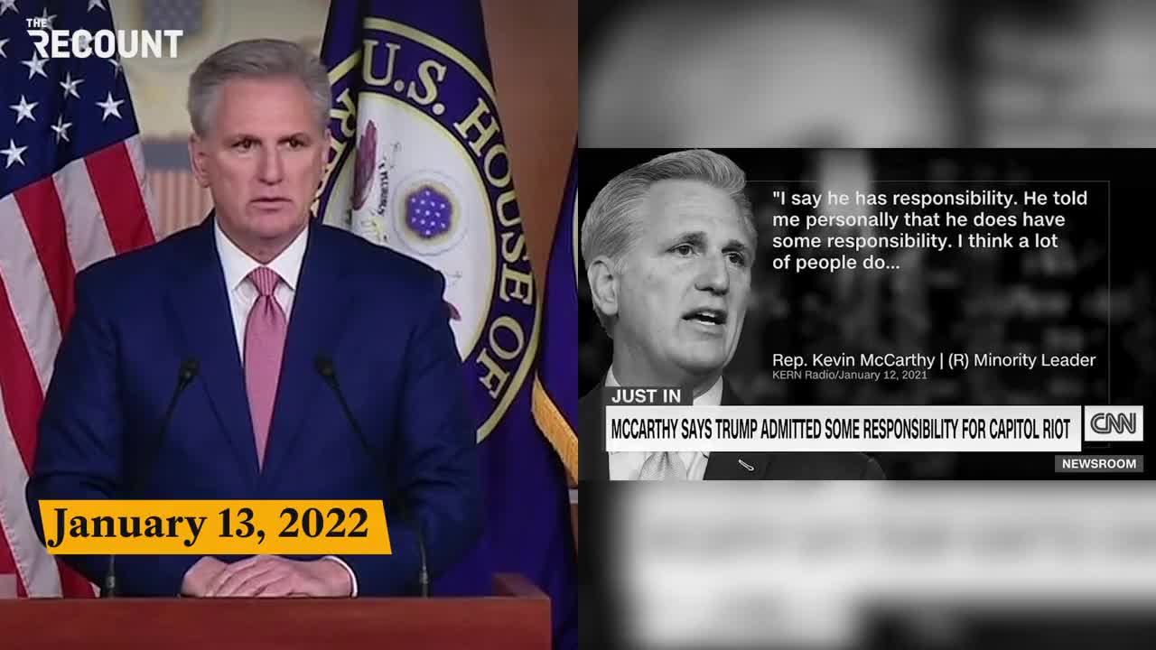 McCarthy Caught Red Handed Lying About Jan 6th