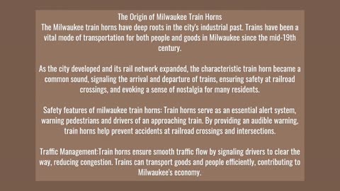 Milwaukee Train Horn Legacy