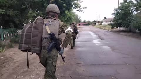 Servicemen of the Airborne Forces units in the area of ​​the operation.