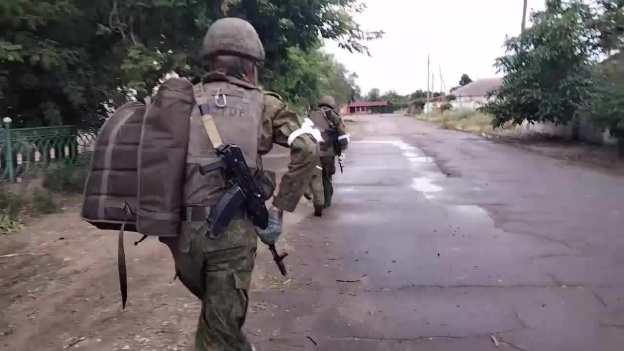 Servicemen of the Airborne Forces units in the area of ​​the operation.