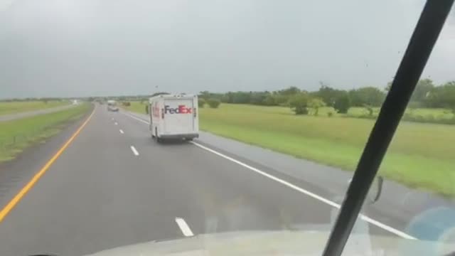 Hurricane in the Gulf of Mexico? trucker