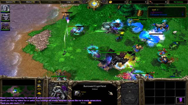 warcraft3 undead micro practice again