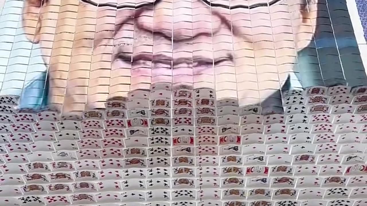 World's best Domino Card Falling