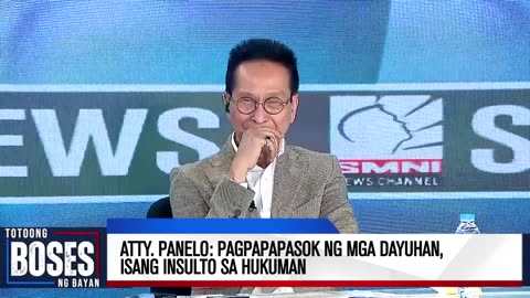 Atty. Panelo: Pagpapapasok ng mga dayuhan, isang insulto sa hukuman