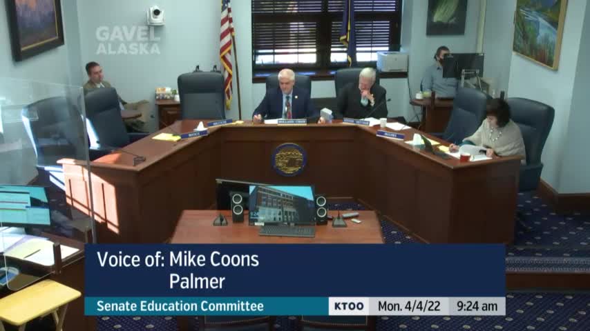 Senate bill being proposed in Alaska-openly show the public what teaching materials they are using