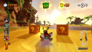 Crash Team Racing Nitro Fueled - Reindeer Crash Skin and Nitro Sleigh Kart Gameplay