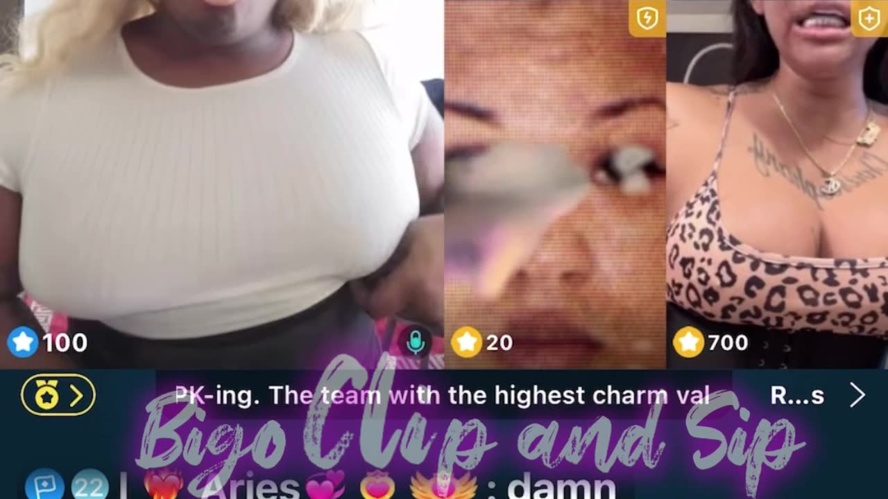 Cream/MuthaTae vs Cherry The Boom in a lineup on bigo 4/8/24 #bigoclipandsip