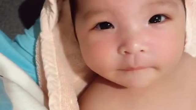 Very cute little Asian baby so adorable