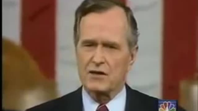 George Bush Sr. New World Order Live Speech