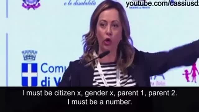 This is Italy’s new Prime Minister Giorgia Meloni.