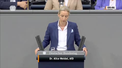 Speech of Alice Weidel (AFD) in German Bundestag ( with subtitles)