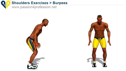 Fitness movements ( Burpee without jumping)