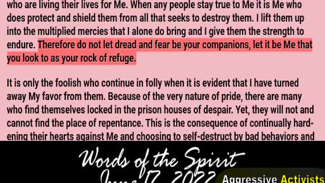 Words of the Spirit. June 17 2022