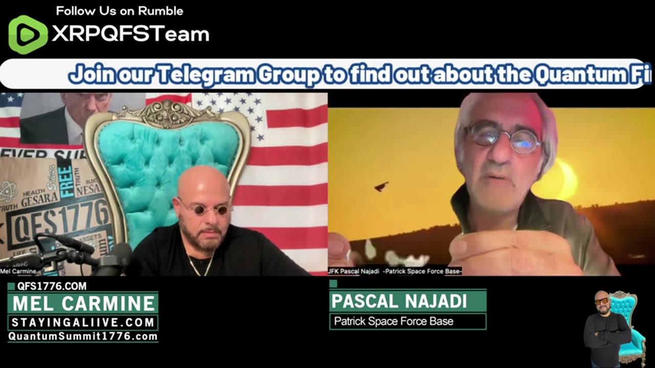 Pascal Najadi with Mel Carmine - We Will All Be Immortal Soon...