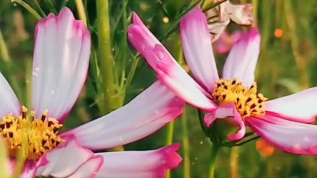 Small chrysanthemums photographed in the wild