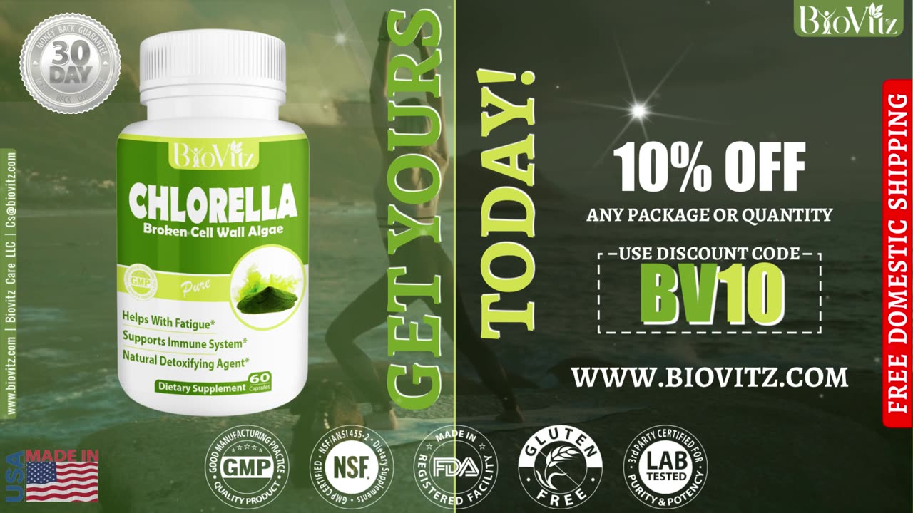 Pure Chlorella | Broken Cell Wall Algae | Natural Detoxifying Agent