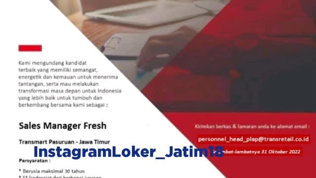 Jobs Vacancy Trans Retail #fyp #shorts #jobs #vacancy #loker #lowongankerja