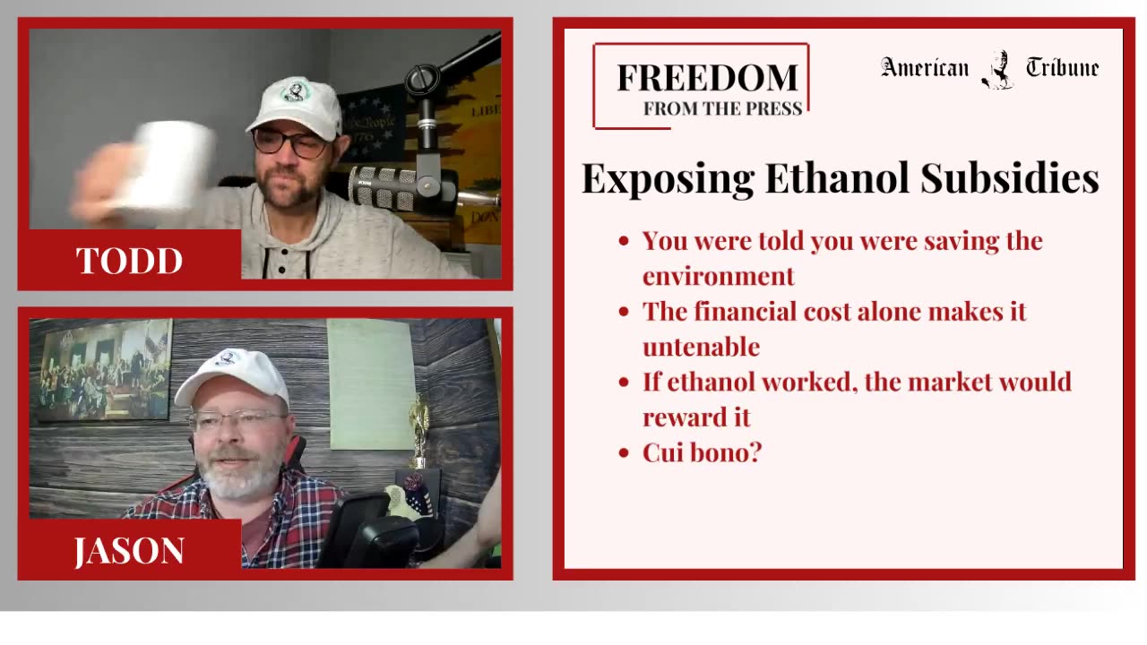 Freedom From the Press Podcast 10/6/2023-Exposing the Big Con of Ethanol