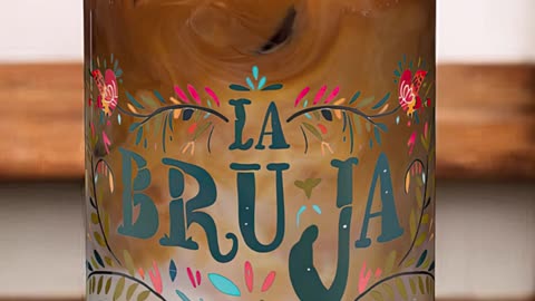 Add Some Magic to Your Sip – La Bruja Style! #LaBruja #GlassAesthetic