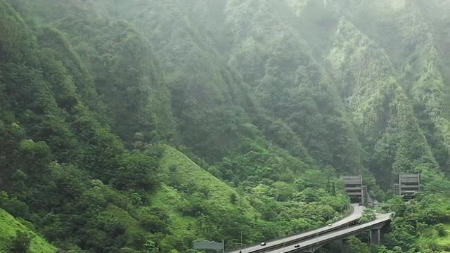 Elevated Highway in the Mountain Valley