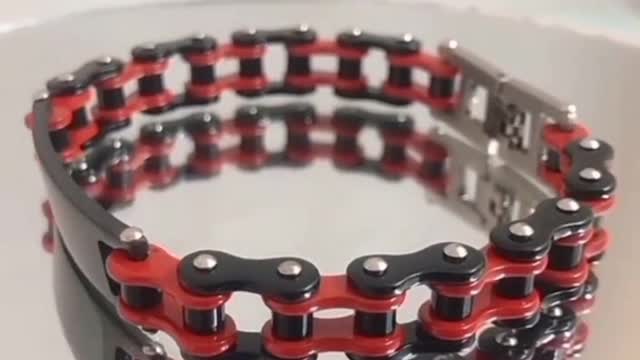 Motorcycle chain bracelet for men