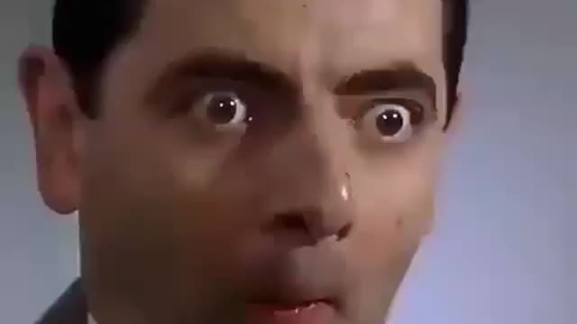 Mr Bean. the airport