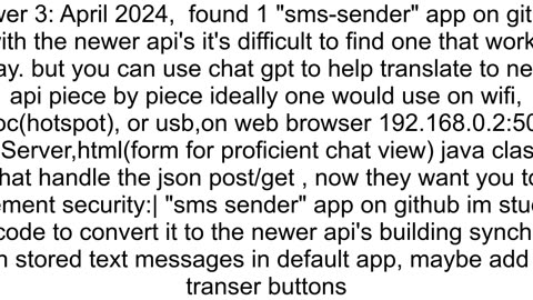 Android application to post SMS as HTTP