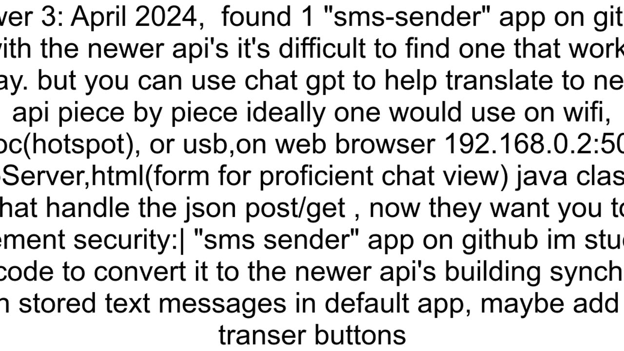 Android application to post SMS as HTTP