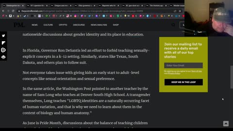 Another teacher teaching woke agenda