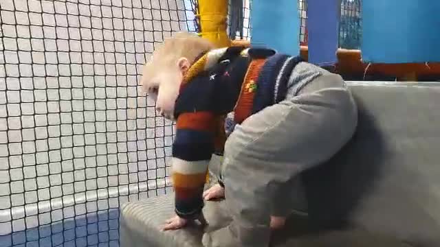 Toddler tips over