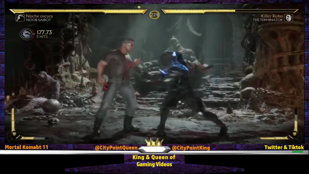Mortal Kombat 11 - Noob Saibot vs The Terminator