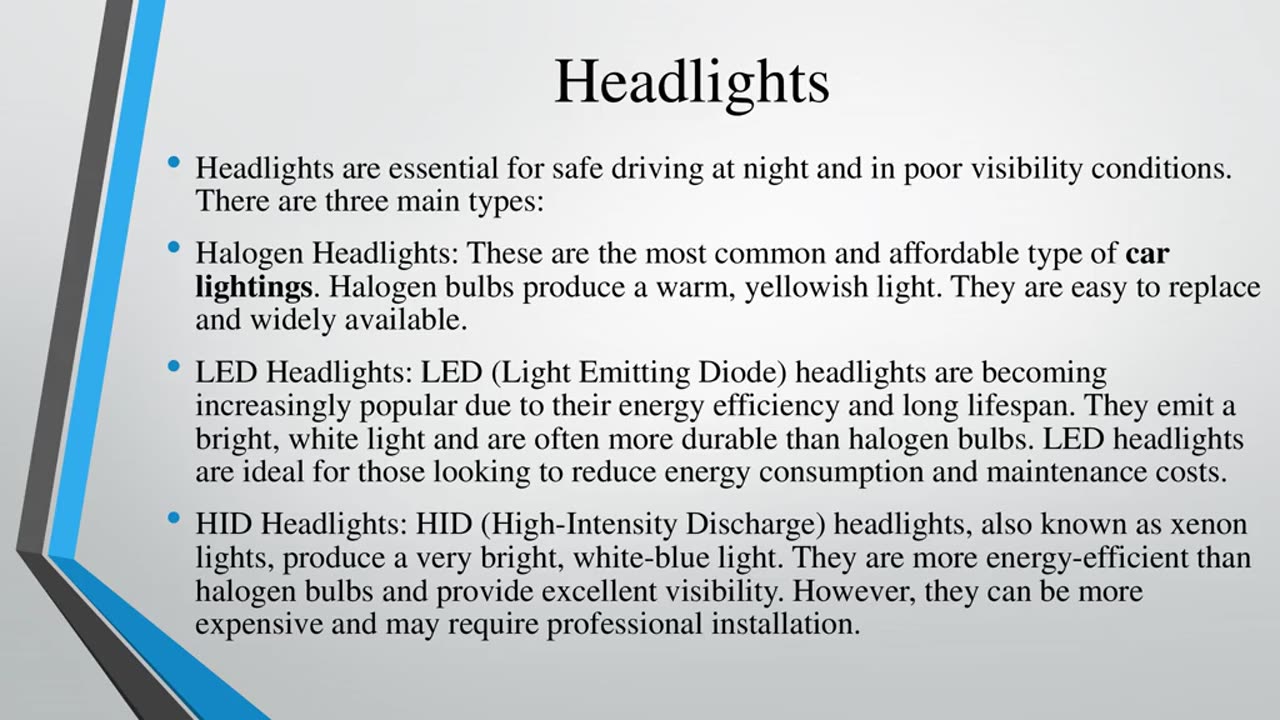 Various Types of Car Lightings to Buy Online