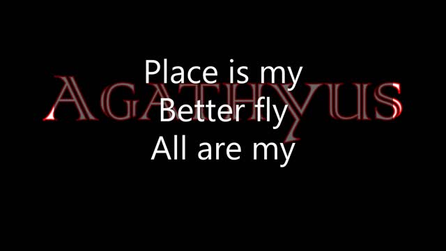 Agathyus ¬ Better fly (official lyrics & audio)
