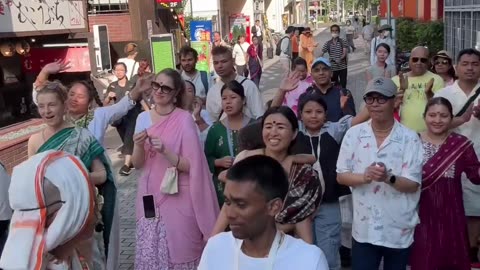 Harinam Sankirtan in Tokyo, Japan July 2024