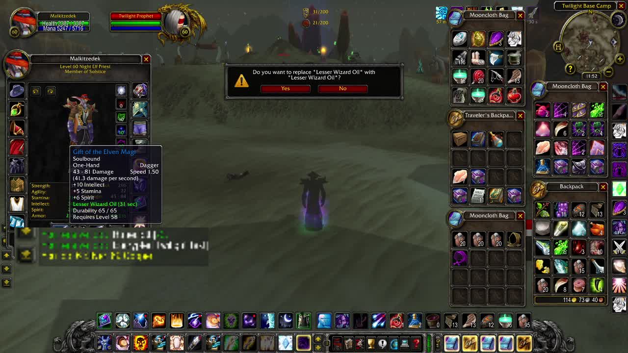 World of Warcraft Classic Shadow Priest Grindage Silithus