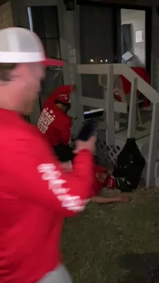 Drunk guy and a goat