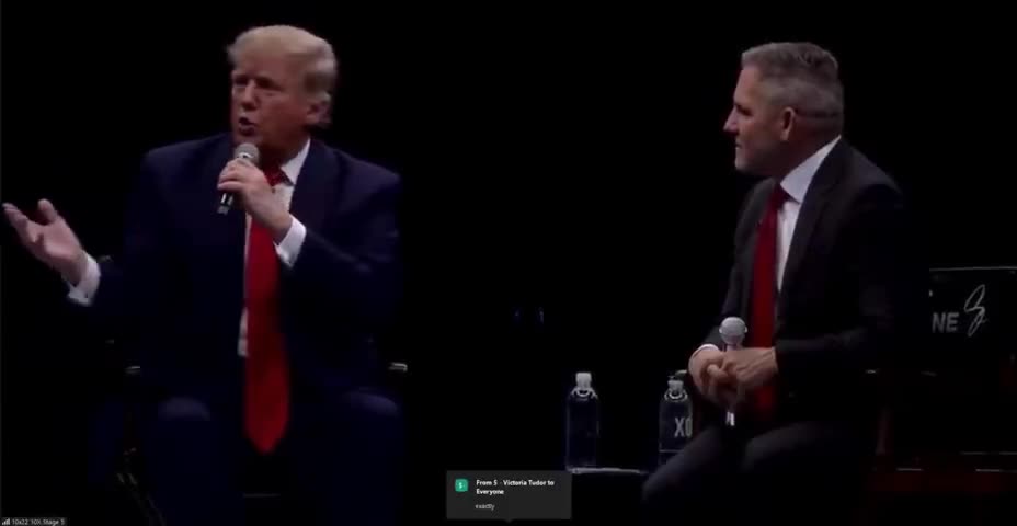 DJT makes a surprise visit to the 10X Growth Conference
