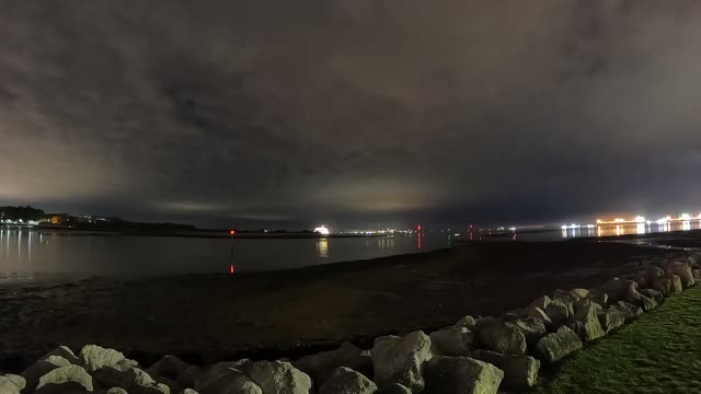 Go pro night lapse of a cruise liner on Bonfire night 2021