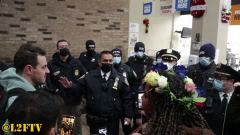 Arrests made at an Anti-Mandate Burger King sit in protest in New York