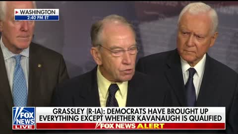 Chuck Grassley unloads on Democrats, media for 'bias' on Kavanaugh