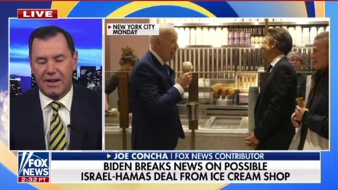 Even Jake Tapper CAN'T BELIEVE Biden is talking about HOSTAGES with a ice cream in his hand