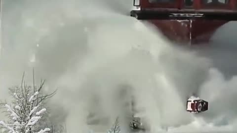 Train running in ice