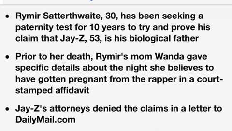 JAY Z AND BILL CLINTON ARE THE ONLY MEN IVE EVER SEEN DUCK A PATERNITY TEST