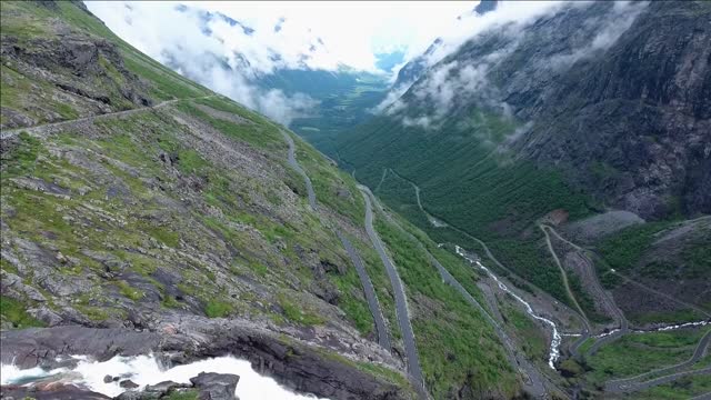 troll road lookout in norway