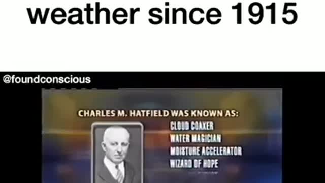 Manipulating the weather since 1915
